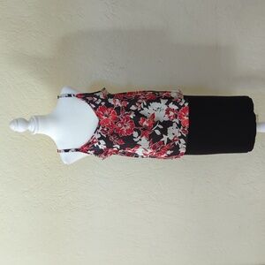 Cynthia Rowley Black Merino Wool Blend Knit Rib Pencil Skirt Size Large